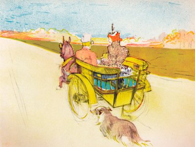 Carrozza per cani, c.1897, 1946 da Henri de Toulouse Lautrec