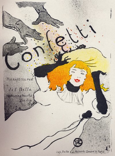 Economia. Coriandoli di carta di Bella Manufacture. Poster di Henri de Toulouse Lautrec, Inghilterra, c.1894. (poster) da Henri de Toulouse Lautrec