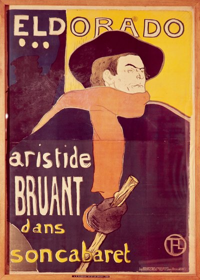 Eldorado, Aristide Bruant nel suo cabaret da Henri de Toulouse Lautrec