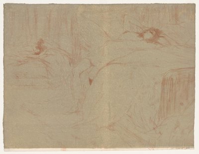 Elles: Donna sdraiata sulla schiena da Henri de Toulouse Lautrec