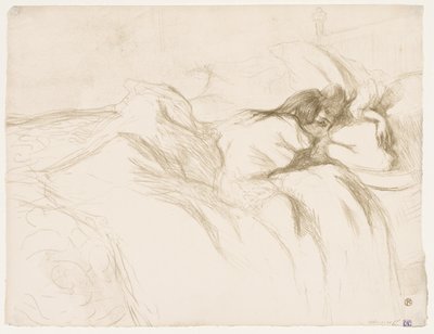Elles: Donna che dorme, 1896 da Henri de Toulouse Lautrec