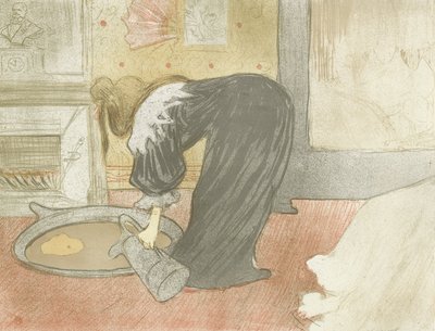 Elles: Donna alla vasca da Henri de Toulouse Lautrec