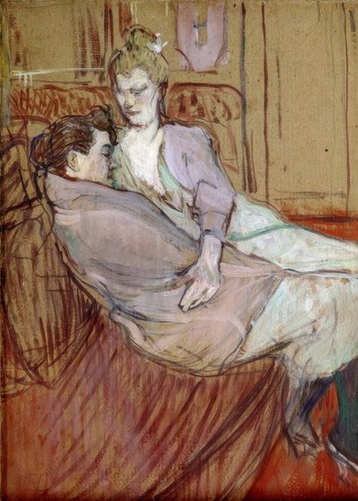 Studio per Le due amiche da Henri de Toulouse Lautrec