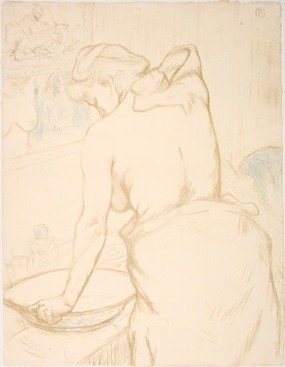 Donna che si lava, la toilette da Henri de Toulouse Lautrec