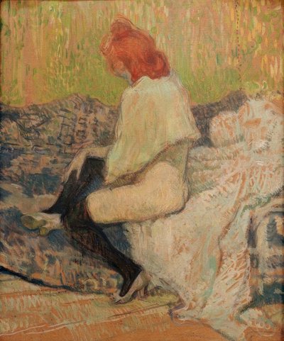 Donna rossa, Justine Dieuhl da Henri de Toulouse Lautrec