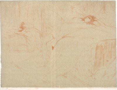 Donna sulla schiena, stanchezza da Henri de Toulouse Lautrec