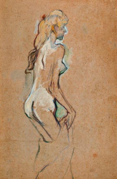 Ragazza nuda da Henri de Toulouse Lautrec