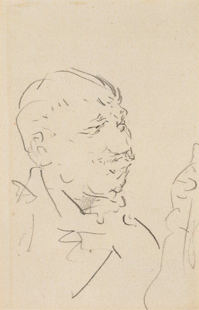 Testa di un uomo da Henri de Toulouse Lautrec