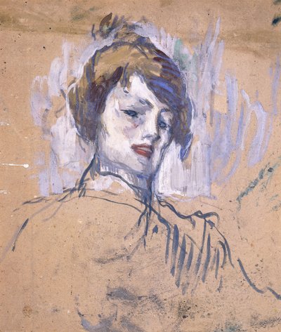 Testa di una donna, 1896 da Henri de Toulouse Lautrec