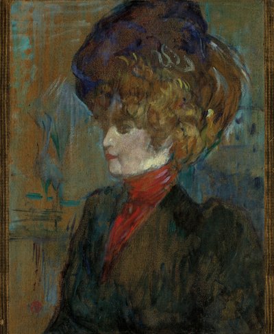 Testa di una signora inglese da Henri de Toulouse Lautrec