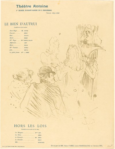Omaggio a Molière da Henri de Toulouse Lautrec