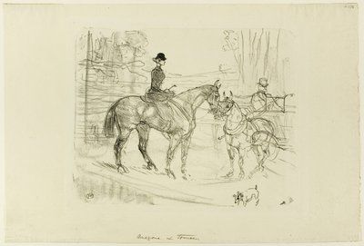 Cavallerizza e Carro da Henri de Toulouse Lautrec
