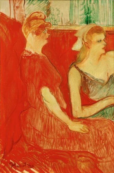 Nel salone di Rue des Moulins da Henri de Toulouse Lautrec