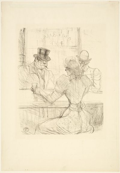 Nel Bar Picton (American Bar), rue Scribe da Henri de Toulouse Lautrec