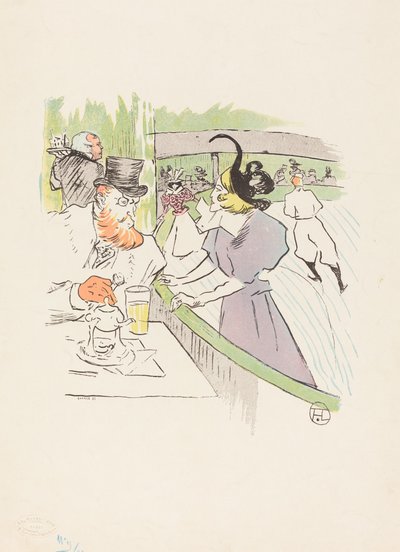 Nella bellezza professionale del pattinaggio da Henri de Toulouse Lautrec