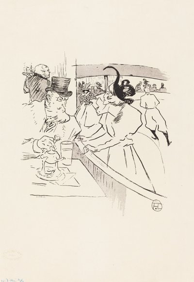 Nella bellezza professionale del pattinaggio da Henri de Toulouse Lautrec