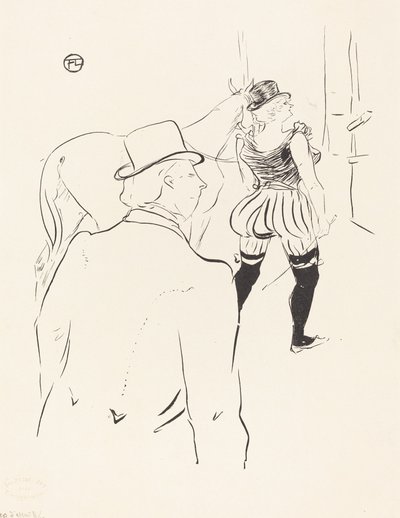 Dietro le quinte del Folies-Bergere: Mrs. Lona Barrison con il suo manager e marito da Henri de Toulouse Lautrec