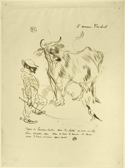 Invito a un bicchiere di latte da Henri de Toulouse Lautrec