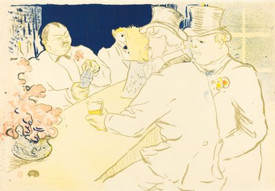 Bar irlandese e americano, rue Royale da Henri de Toulouse Lautrec
