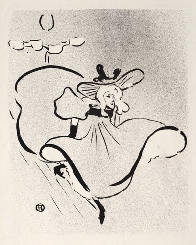 Jane Avril, 1893 da Henri de Toulouse Lautrec
