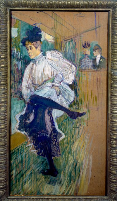 Jane Avril che balla da Henri de Toulouse Lautrec