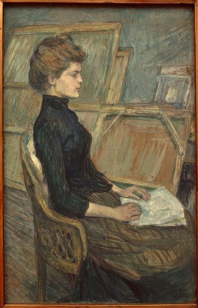 Giovane ragazza nello studio da Henri de Toulouse Lautrec