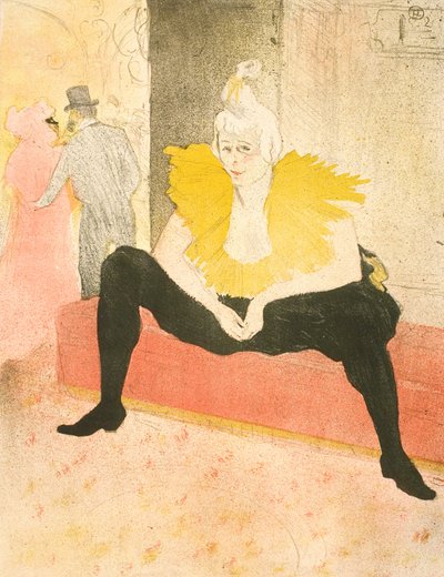 La Clownesse Assise, Mademoiselle Cha-U-Kao da Henri de Toulouse Lautrec