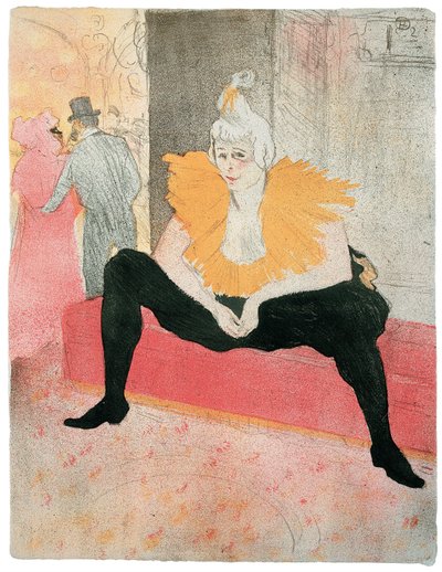 La Clownesse assise da Henri de Toulouse Lautrec