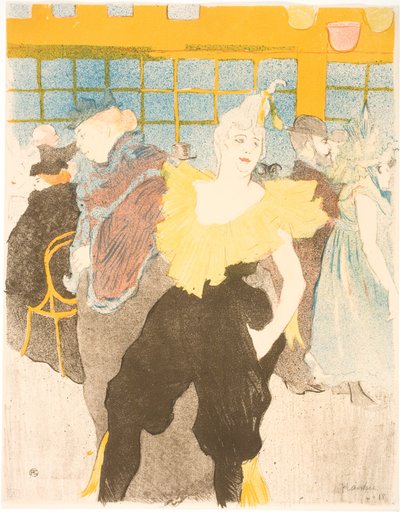 La Clownesse al Moulin Rouge da Henri de Toulouse Lautrec