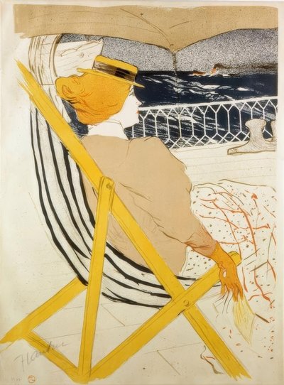 La passeggera del 54 o passeggiata in yacht da Henri de Toulouse Lautrec
