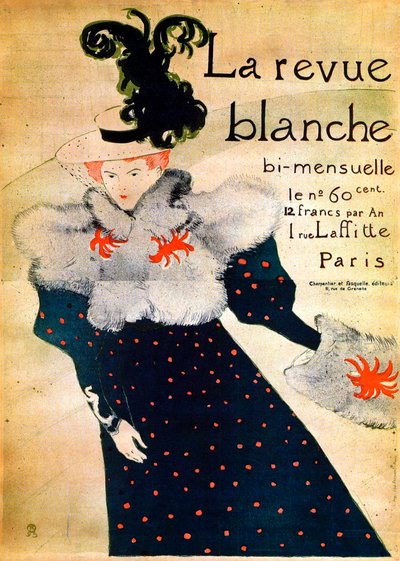 La Revue Blanche da Henri de Toulouse Lautrec