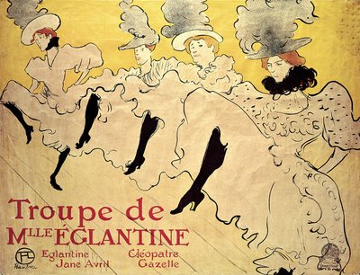 La Troupe di Mademoiselle Eglantine, 1895 da Henri de Toulouse Lautrec