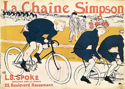 La chaîne Simson, manifesto pubblicitario, 1896 da Henri de Toulouse Lautrec
