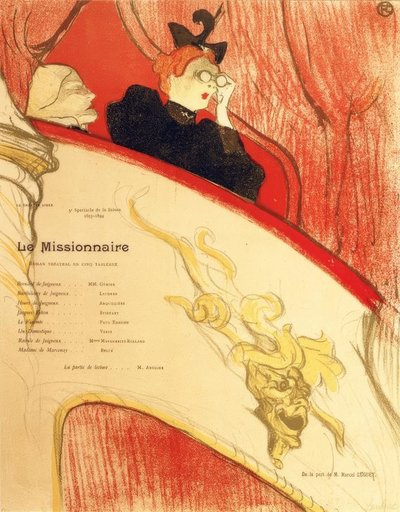 La loggia al mascherone dorato da Henri de Toulouse Lautrec