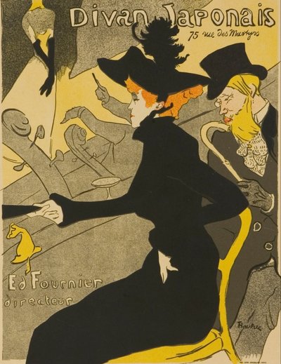 Il Divan giapponese da Henri de Toulouse Lautrec