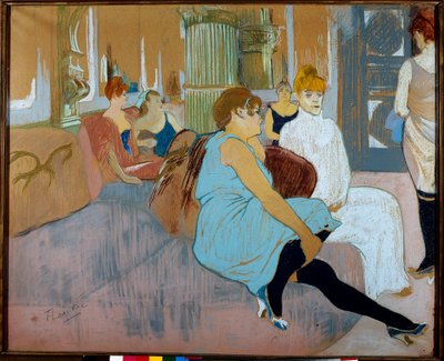 Il salone di rue des Moulins (Parigi) da Henri de Toulouse Lautrec