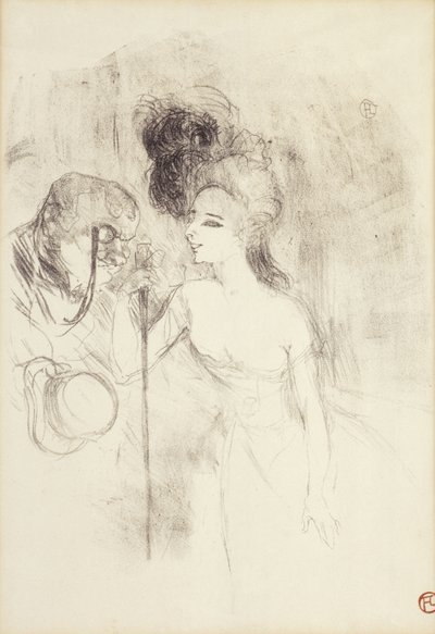 Uscendo dal Teatro da Henri de Toulouse Lautrec