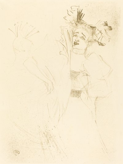 Lender di fronte in Chilperic, 1895 da Henri de Toulouse Lautrec