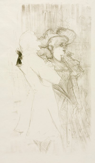 Lender e Auguez in La canzone della fortuna, 1895 da Henri de Toulouse Lautrec