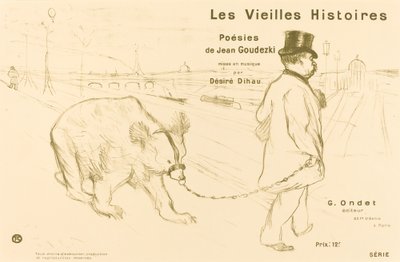 Copertina di Les Vielles Histoires da Henri de Toulouse Lautrec