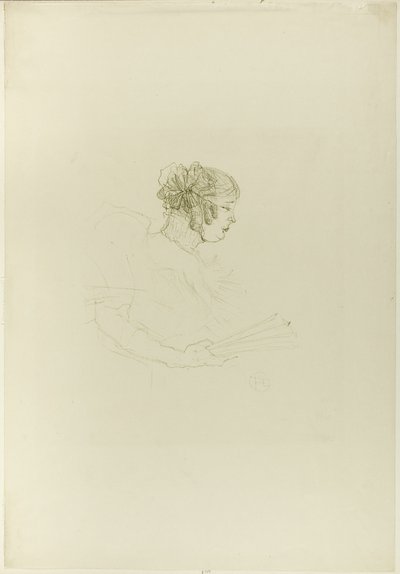 Luce Myrès, di profilo da Henri de Toulouse Lautrec