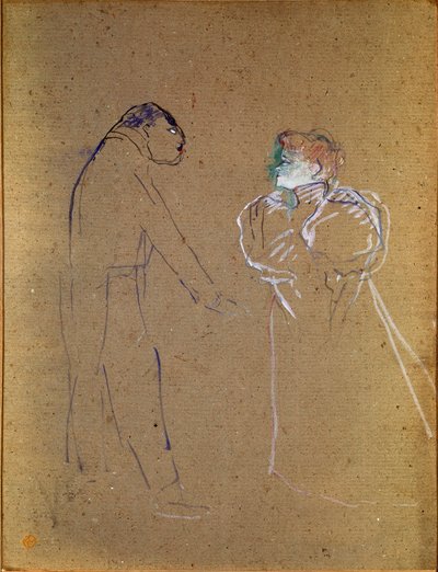 Lucien Germain Guitry (1860-1925) e Jeanne Granier da Henri de Toulouse Lautrec