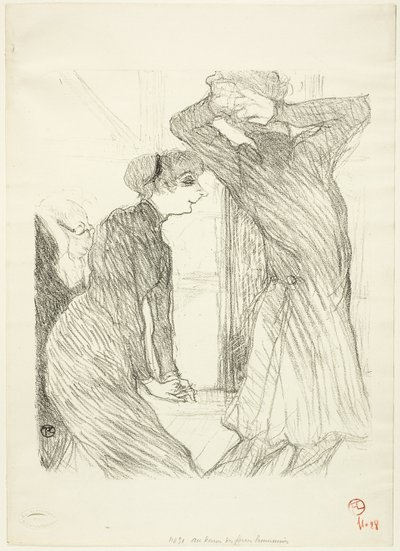 Lugné-Poé e Bady, in "Au-Dessus des Forces Humaines" da Henri de Toulouse Lautrec