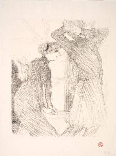 Lugné Poë e Berthe Bady in Au-dessus des Forces Humaines da Henri de Toulouse Lautrec