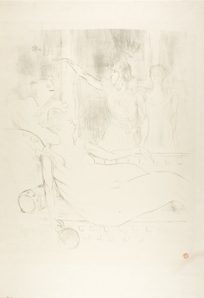Madame Simon-Girard, Brasseur e Guy in La belle Hélène da Henri de Toulouse Lautrec