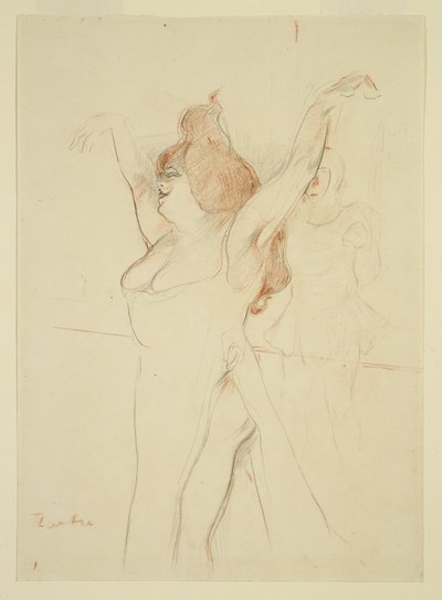 Mademoiselle Cocyle come Elena di Troia in La Belle Helene da Henri de Toulouse Lautrec
