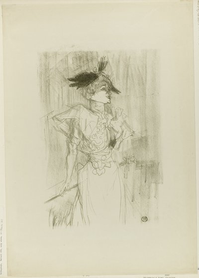 Mademoiselle Marcelle Lender, in Piedi da Henri de Toulouse Lautrec