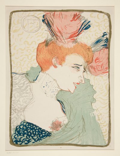 Mademoiselle Marcelle Lender, en buste (Ritratto busto di Mademoiselle Marcelle Lender) da Henri de Toulouse Lautrec
