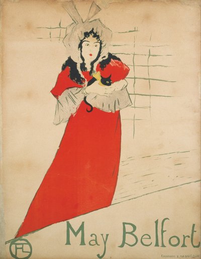 Poster di May Belfort da Henri de Toulouse Lautrec