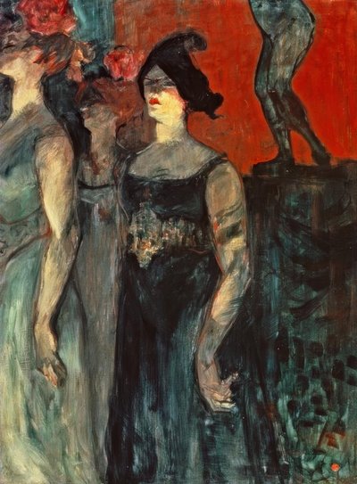 Messalina tra due figuranti da Henri de Toulouse Lautrec